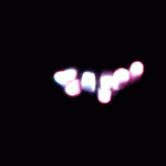 Trippy Hand Light Show Gif