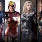 Amber Heard Thor, Alison Brie Captain America, Sandra Bullock Iron Man, & Rooney Mara Loki