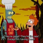 Fry Eats His First Poppler With Chef Bender