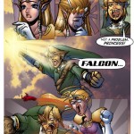 Link Falcon Punches The Princess In Legend Of Zelda Comic By VectronStudios