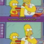 Lisa Simpson Doesn't Want Any Purple Fruit Donut On The Simpsons
