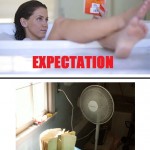 Reading While Bathing Expectation Vs. Reality