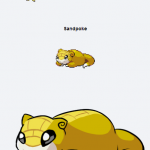 Sandshrew & Slowpoke Pokemon Fusion Creates The Sandpoke