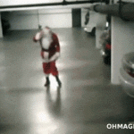 Santa After A Long Night Of Milk & Cooking Binging