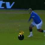 Soccer Player Messes With The Wrong Super Mario Bomb