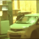 Insane Old Lady Washes Her Car With Gasoline !