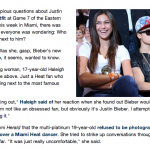 Justin Bieber Ignores The Girl Next To Him At The Miami Eastern Finals Game
