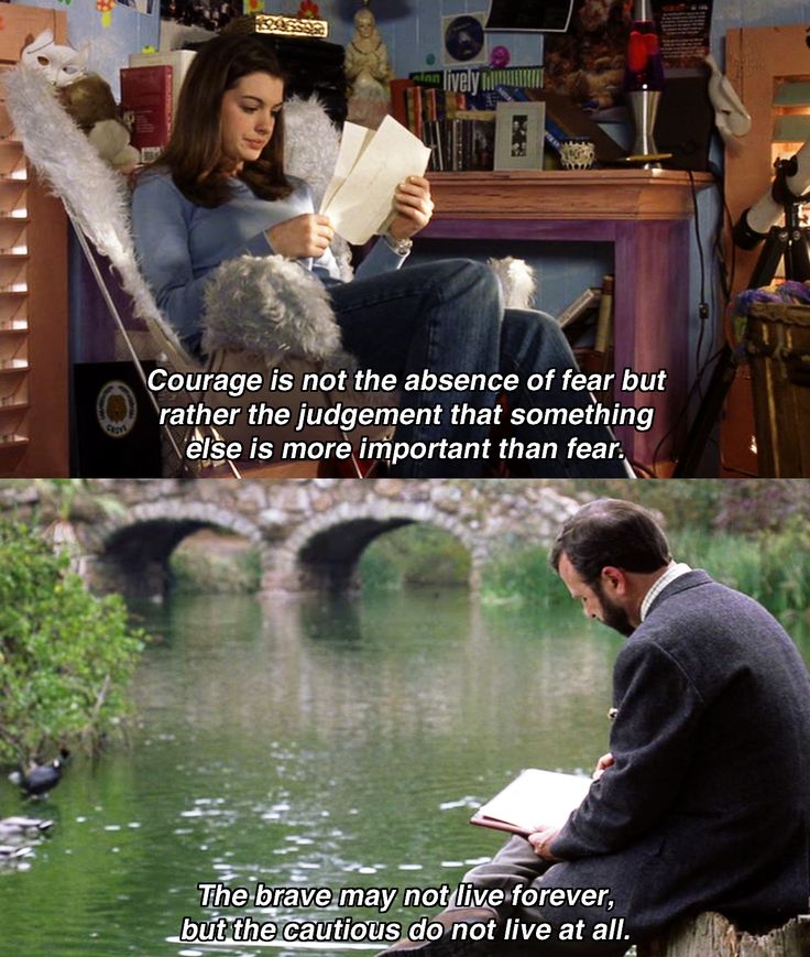 Courage Is Not The Absence Of Fear Quote From Disney’s The Princess Diaries