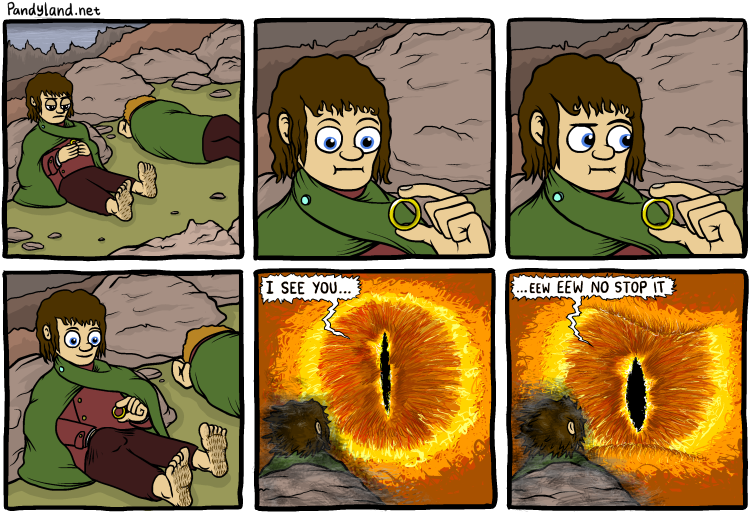 Frodo Has Some Ideas For The Ring Lord Of The Rings Comic