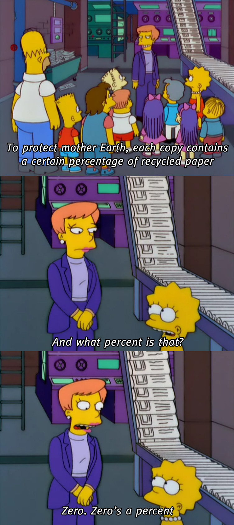 Lisa Questions The Companys Environmental Cause On The Simpsons 